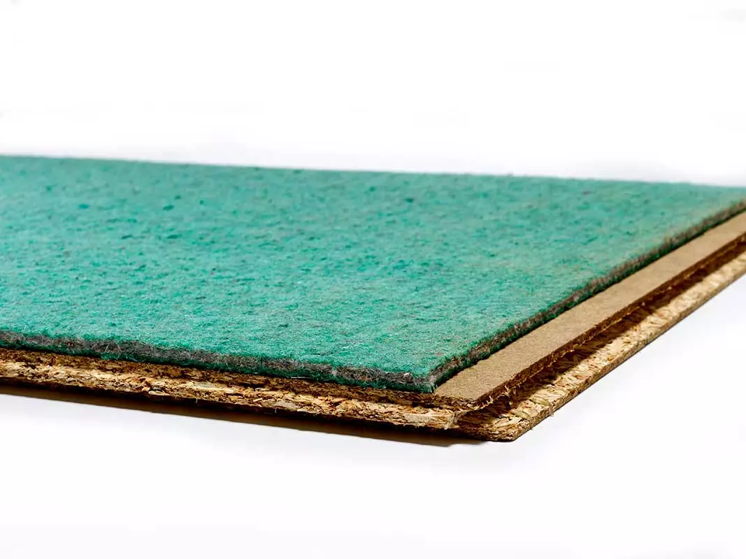 Hush Panel 28 ™ Insulated Overlay Board Insulated Floorboard For Sound